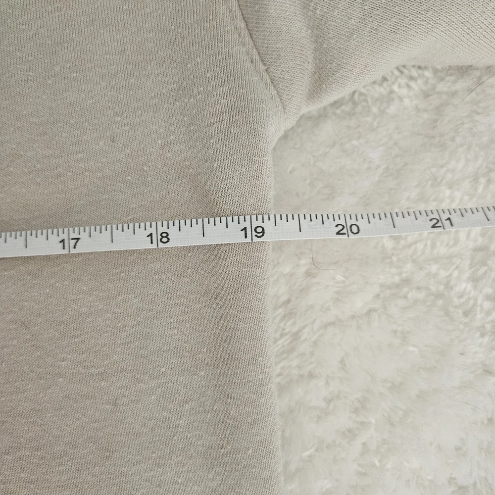 NEW Zara Sweatshirt Size S Beige Eclectic Streetwear Contemporary Casual - Picture 9 of 11